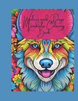 Wolves and Dogs Mandala Coloring Book for Adults