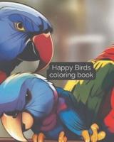 Happy Birds Coloring Book