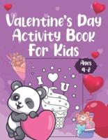 Valentine's Day Activity Book For Kids Ages 4-8