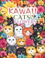 Stress Relief Kawaii Cats and Flowers