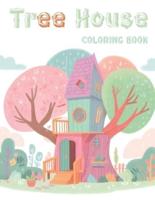 Treehouse Coloring Book for Kids and Adults