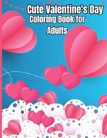 Cute Valentine's Day Coloring Book for Adults
