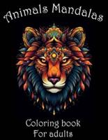 100 Animals Mandalas Coloring Book for Adults