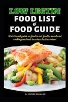 Low Lectin Food List and Food Guide