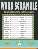 Word Scramble Puzzles For Adults and Teenagers
