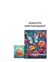 1.Flutter and Fins Adult Coloring Book
