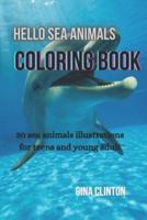 Hello Sea Animals Coloring Book