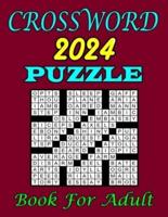2024 Crossword Puzzle Book For Adults