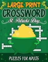 Large Print St. Patrick's Day Crossword Puzzles For Adults