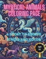 Mystical Animals Coloring Page