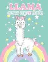 Llama Coloring Book For Toddlers