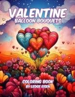 Valentine Balloon Bouquets Coloring Book