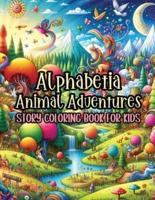 Alphabetia Animal Adventures Story Coloring Book for Kids