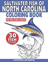 Saltwater Fish of North Carolina Coloring Book for Kids, Teens & Adults