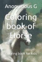 Coloring Book of Horse