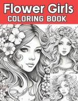 Flower Girls Coloring Book