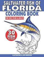 Saltwater Fish of Florida Coloring Book for Kids, Teens & Adults