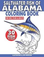 Saltwater Fish of Alabama Coloring Book for Kids, Teens & Adults