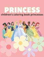 Children's Coloring Book Princesses