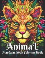 Animal Mandalas Adult Coloring Book