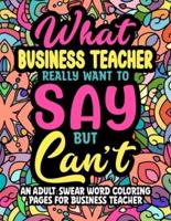 Business Teacher Coloring Book