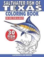 Saltwater Fish of Texas Coloring Book for Kids, Teens & Adults