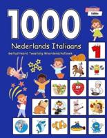 1000 Nederlands Italiaans Geïllustreerd Tweetalig Woordenschatboek (Zwart-Wit Editie)
