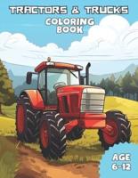 Tractors & Trucks Coloring Book