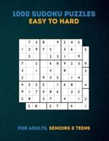 1000 Sudoku Puzzles for Adults Easy-Medium-Hard-Very Hard