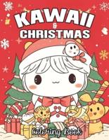 Kawaii & Christmas Coloring Book