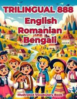 Trilingual 888 English Romanian Bengali Illustrated Vocabulary Book