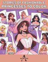 Stories of Fashionable Princesses to Color