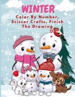 Winter Color By Number, Scissor Crafts, Finish The Drawing