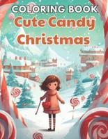 Cute Candy Christmas Coloring Book