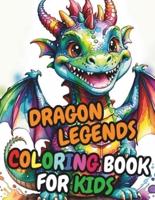 Dragon Legends Coloring Book For Kids