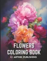 Adult Flower Coloring Book by Artink Publishing
