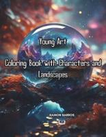 Young Art Coloring Book With Characters and Landscapes