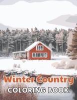 Winter Country Coloring Book