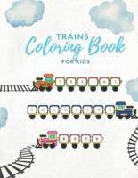 Trains Coloring Book for Kids