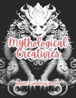 Mythological Creatures Adult Coloring Book Grayscale Images By TaylorStonelyArt