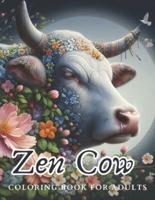 Zen Cow Coloring Book for Adults