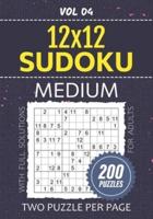 Sudoku 12X12 Puzzles For Adults
