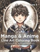 Manga & Anime Line Art Coloring Book, Volume 3