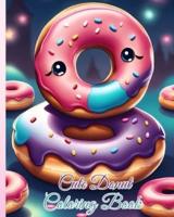 Cute Donut Coloring Book