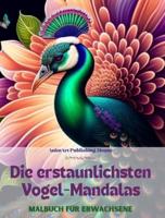 Die Erstaunlichsten Vogel-Mandalas Malbuch Für Erwachsene Anti-Stress-Motive Zur Förderung Der Kreativität
