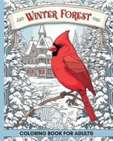 Winter Forest Coloring Book for Adults