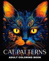 Adult Coloring Book Cat Patterns