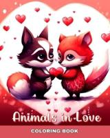 Animals in Love Coloring Book