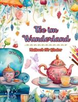 Tee Im Wunderland - Malbuch Für Kinder - Kreative Illustrationen Aus Der Bezaubernden Welt Des Tees
