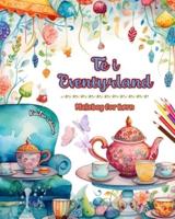 Te I Eventyrland - Malebog for Børn - Kreative Illustrationer Af Teens Fortryllende Verden